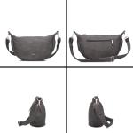 Mademoiselle.M M70 Half-Moon Bag Nubuk-Stone