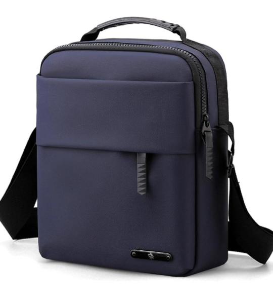 BAGZY Schoudertas, handtassen, schoudertas voor heren, 9,7 inch, tablettas, grote borsttas, werktas voor kantoor, universiteit, reizen