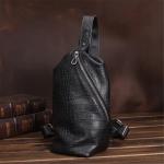 Borsttas heren trendy rugzak mode enkele schouder schoudertas casual sport herentas (C 18 x 28 x 10 cm)