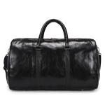 CHDWEY Umhängetaschen für Herren Männer Handtasche Große Kapazität Outdoor for Reisen Frauen Weiche PU-Leder Duffelbeutel Mode Lässige Sport Fitness Umhängetasche(Black)