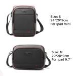 BAIGIO Herentas, schoudertas, klein, voor tablet/iPad 8 inch, heren schoudertas, crossbody bag, reizen met veel vakken, voor sport, reizen, werk