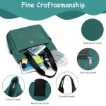 grote schoudertas voor dames, voor dames van lichtgewicht nylon, waterdichte Oxford-stof, damesshopper met meerdere zakken, geschikt voor winkelen, reizen, werk, kantoor (groen)