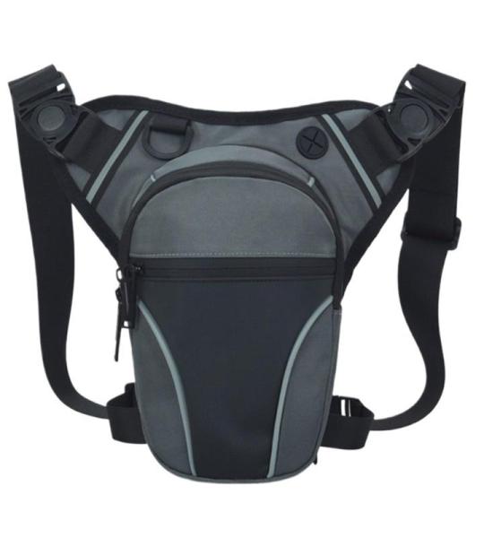 YDYAENIO Motorrad Beintasche Herren Beintasche for Männer und Frauen, Oberschenkeltasche mit Beingurt, wasserdichte Gürteltasche(Gray)