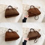 Suede Hobo Tas voor Vrouwen, Vintage Tote Bag voor Vrouwen, Suède Tote Bag met Compartments Hobo Slouch Bag, Handtassen, Fashion Retro Schoudertas, Koffie