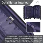 COOLIFE Harde koffer trolley rolkoffer reiskoffer ardschaal Boardcase handbagage met TSA-slot en 4 wielen, maannacht zwart, Premium koffer