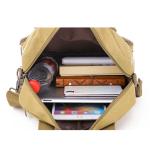 CHDWEY Umhängetaschen für Herren Männer Umhängetaschen for Leinwand Große Kapazität Männer Crossbody Tasche Freizeit Einkaufstasche Reise Handtasche(Black)