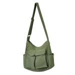 Tibroni Canvas Messenger Bag grote, casual vintage tote bag esthetiek, crossbody tas met meerdere zakken, schoudertas heren met grote capaciteit, voor reizen, werk, school, winkele