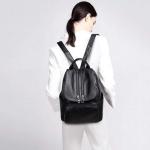 ADITAM Damesrugzak handtas casual dagrugzak modieuze rugzak voor college-dames rugzak PU-leer Double The Comfort