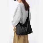 X SIM FITNESSX Unisex corduroy tas schoudertas grote dames shopper tas fashion stoffen tas voor dagelijks gebruik / kantoor / school / reizen, zwart, Retro
