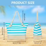 Strandtas voor dames met ritssluiting, grote waterdichte reistassen met zakken, zomerschoudertas voor meisjes, overnachtingstas voor vakantie, winkelen, reizen, splitsen ontwerp, #