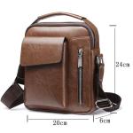 CHDWEY Umhängetaschen für Herren Mann-Aktenkoffer-Beutel-Qualitäts Geschäfts-Leder-Schulter-Kurier-Beutel-Handtaschen-Büro