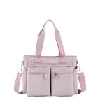 Einfache Tragetasche Mit Großem Fassungsvermögen For Damen, Einfarbig, Großer Rucksack Mit Mehreren Fächern, Strapazierfähig, Leicht, Vielseitige Schultertasche Mit Mehreren T