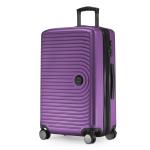 HAUPTSTADTKOFFER Midden grote harde koffer, TSA, 4 wielen, check-in bagage met 8 cm volumevergroting, 77 cm, 130 liter, grafiet, aubergine, koffer