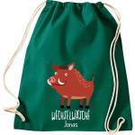 ShirtInStyle Kinder Turnbeutel, lustige Tiere Wildschwein, Wechselwäsche mit Wunschtext, Kinder, Tiere Zoo Kindertag Beutel