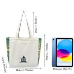 Draagtas, Draagtassen Dames, Boodschappentas, Schoudertas Stoffen Tas, Katoenen Tas, Jute Tas, Met Vintage Print, Canvas Tote Bag om te winkelen School