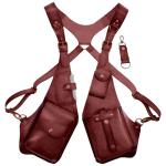 Gkumgwo Anti-Diebstahl-Geschirr aus Leder – verstellbares Geschirr, Geldbörse, mittelalterliches Retro, Handy-Tasche für Männer und Frauen, verstellbarer PU-Lederriemen, Brief
