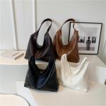 CXINLky Schoudertas voor dames, PU-leer, kleine draagtas, schoudertas, zachte hobo handtassen, effen tas, handtas, schoudertas voor vrouwen