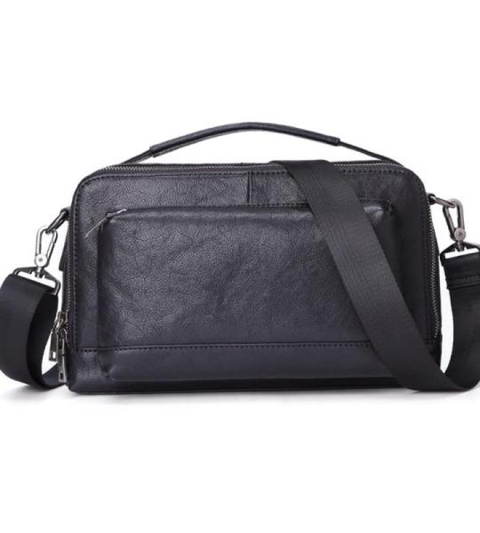 QZH Heren tas handtas mode zacht leer schouder diagonaal tas business kleine tas trendy rugzak (A,30 cm x 18 cm x 8 cm)
