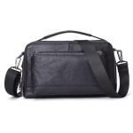 Heren tas handtas mode zacht leer schouder diagonaal tas business kleine tas trendy rugzak (A 30 cm * 18 cm * 8 cm)