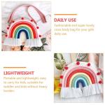 PACKOVE Kinderrugzak regenboog rugzak schoudertas draagtas organizer-tas hangende opbergtas meisjes schoudertassen voor schoudertassen portemonnee voor meisjes