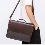 CHDWEY Umhängetaschen für Herren Handtaschen mit Leder Aktentaschen Laptop Handtasche Herren Business Office Crossbody Bag Messenger Umhängetaschen für Männer(2)