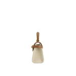 Dames Elise Top Handvat Tas, Bruin Canvas, Small