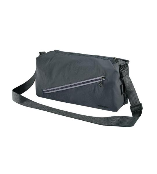 Schoudertas heren schoudertas dames mannenhandtas borsttas crossbody sling bag messenger crossbag multifunctionele tas voor sport reizen pendelen fietsen wandelen, grijs, Medium