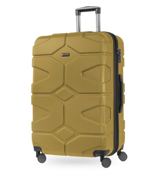 HAUPTSTADTKOFFER - X-Kölln - Hartschalen-Koffer Koffer Trolley Rollkoffer Reisekoffer, TSA, 76 cm, 107 Liter, Herbstgold matt