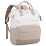 Rugzak voor dames, klein, elegant, waterdicht, cityrugzak, rugzaktas, 2-in-1, schoolrugzak, dagrugzak, beige + kaki + ijskoffiekleur, 14inch, Rugzak