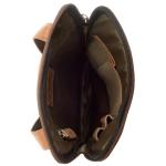 LEABAGS Leren schoudertas voor dames en heren, messenger bag met schouderriem, werktas, draagtas, handtas, echt lederen tas, Natuur Lichtbruin, Boheems, gedeconstrueerd, minimalist