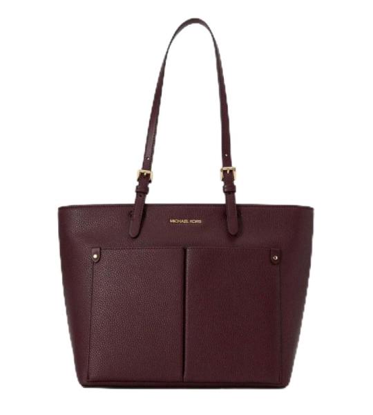 Jet Sest Travel Medium Dubbele Pocket Tote, Oxblood