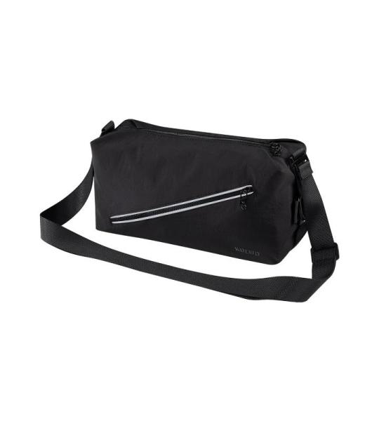 Schoudertas heren schoudertas dames mannenhandtas borsttas crossbody sling bag messenger crossbag multifunctionele tas voor sport reizen pendelen fietsen wandelen, zwart, Medium