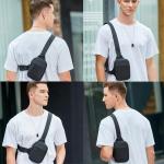 Schoudertas, sling chst crossbody tas, waterdichte schoudertas, messenger bag, crossbag borsttas, voor mannen en vrouwen voor reizen, wandelen, fietsen, kamperen, outdoorsport, #1