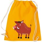 ShirtInStyle Turnbeutel, Wildschwein, Kinder, Stoffbeutel, Kinderrucksack, Jute, Gymsack,