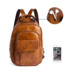 GHQYP Modieuze leren , converteerbaar, schouder-/crossbody dagrugzak, mini-rugzak voor reizen, casual voor mannen en vrouwen