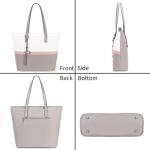 dames handtas meerkleurig gestreept schoudertas Shopper (grijs)