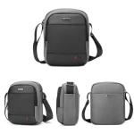 BAIGIO Herentas, schoudertas, klein, voor tablet/iPad 8 inch, heren schoudertas, crossbody bag, reizen met veel vakken, voor sport, reizen, werk