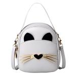 Schoudertas voor meisjes, mini crossbody bag, schoudertas, handtas, PU-leer, kleine meisjeshandtas, mini-rugzakken voor kinderen, meisjes, tieners, grijs