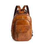 GHQYP Modieuze leren , converteerbaar, schouder-/crossbody dagrugzak, mini-rugzak voor reizen, casual voor mannen en vrouwen