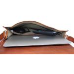 american blue Lederen messenger tas koffer aktetas laptop, schooltas, schouder crossbody echte flap bag
