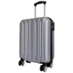 Trendyshop365 Harde koffer 3-delige trolleyset dubbele wielen cijferslot, zilver, kofferset