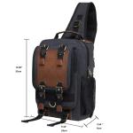 KAUKKO Canvas Tactical Vintage Borsttas Tactical Schoudertas