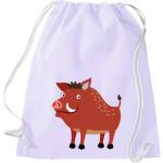 ShirtInStyle Turnbeutel, Wildschwein, Kinder, Stoffbeutel, Kinderrucksack, Jute, Gymsack,