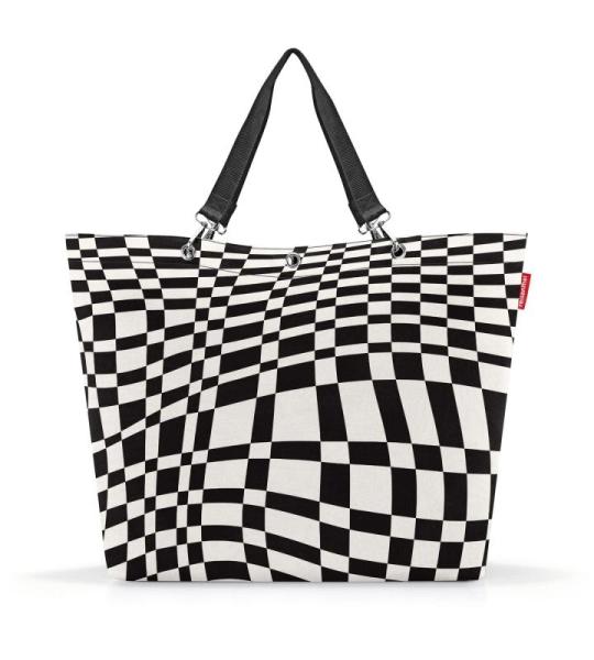 Shopper XL op-art - ruime boodschappentas en elegante handtas in één, van waterafstotend materiaal, Op-art, X-Large, shopper XL