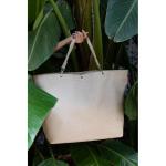 Shopper XL twist coffee – ruime boodschappentas en elegante handtas in één, van waterafstotend materiaal, Twist Coffee, X-Large