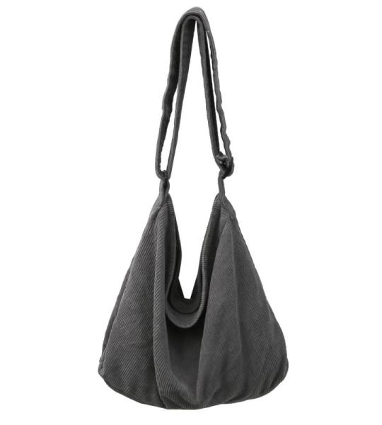 Schoudertas voor dames, grote shopper, tote bag, schoudertas, casual crossbody tas met verstelbare schouderriem, voor school, kantoor, werk, reizen, uitstapjes, winkelen, grijs