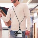 Yajimsa Kleine schoudertas voor mannen - schoudertas heren mobiele telefoon Messenger Bag herentas Shulder Bag lederen borstzak