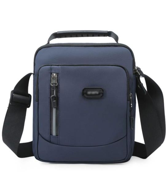 CHDWEY Umhängetaschen für Herren Umhängetasche männliche Mode Männer Tasche Freizeit Crossbody Bag Geschäft Vielseitige Handtasche Teenager Reisen Messenger Bag(Blue)