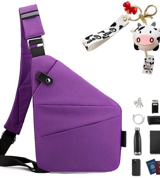 Gipfelfreund Anti-diefstal tas, Gipfelfreund Anti-diefstal schoudertas, borsttas, voor dames en heren
