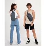 Schoudertas heren schoudertas dames mannenhandtas borsttas crossbody sling bag messenger crossbag multifunctionele tas voor sport reizen pendelen fietsen wandelen, grijs, Medium